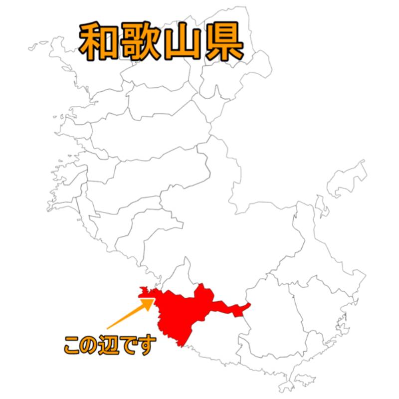 和歌山の地図の画像